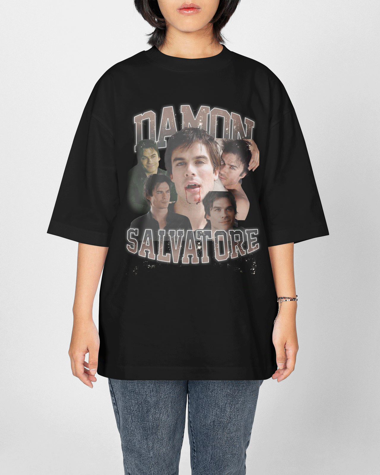 Playera Damon Salvatore - Negro