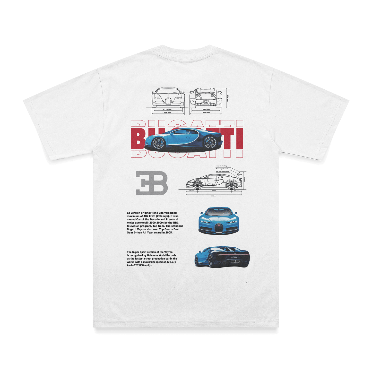 T-shirt Bugatti - Espalda