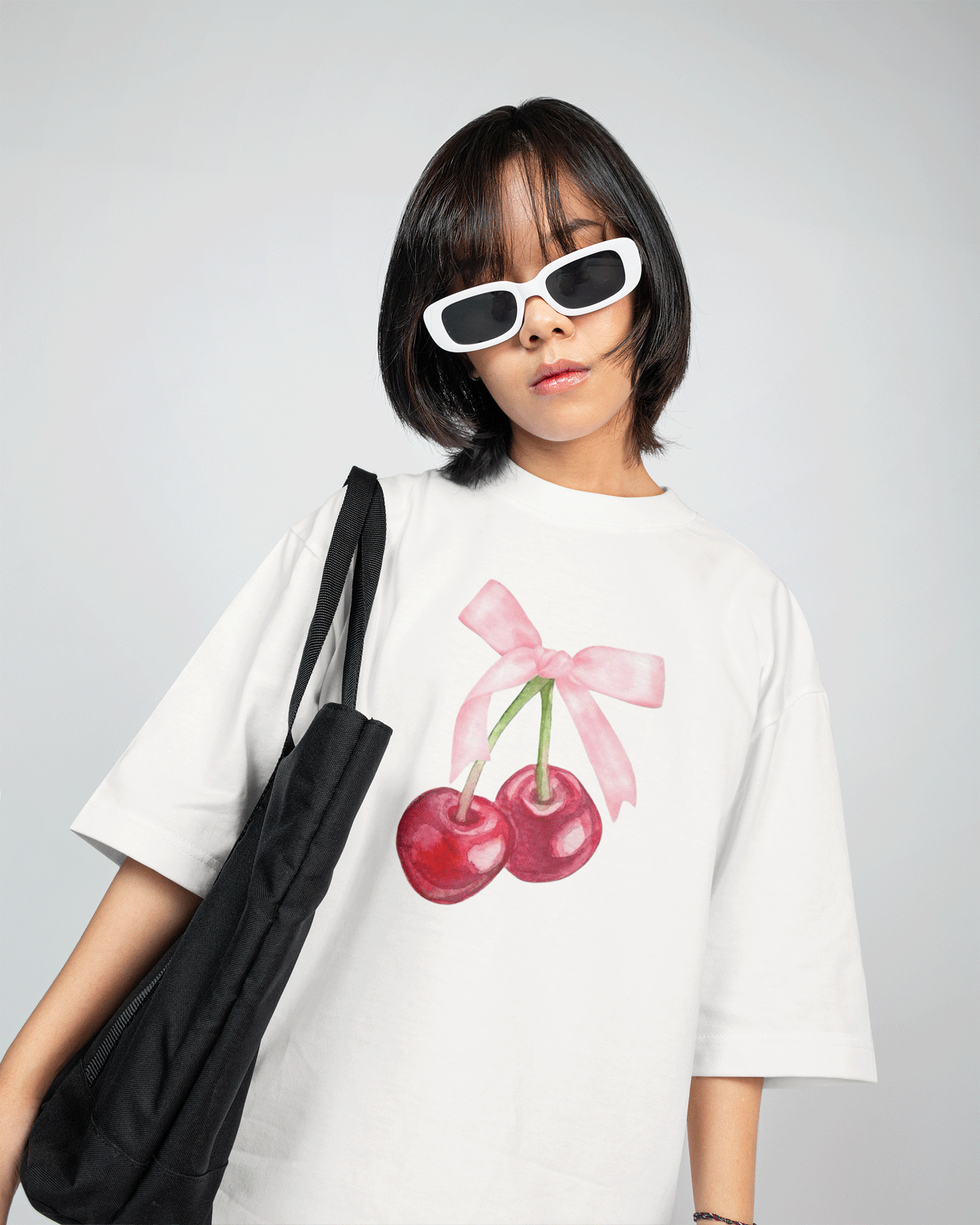 Camiseta "Cherry" - Blanca