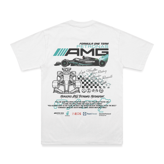 T-shirt AMG - Espalda - Blanco