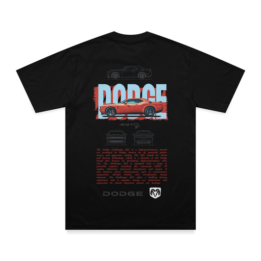 T-shirt Dodge - Espalda - Negro