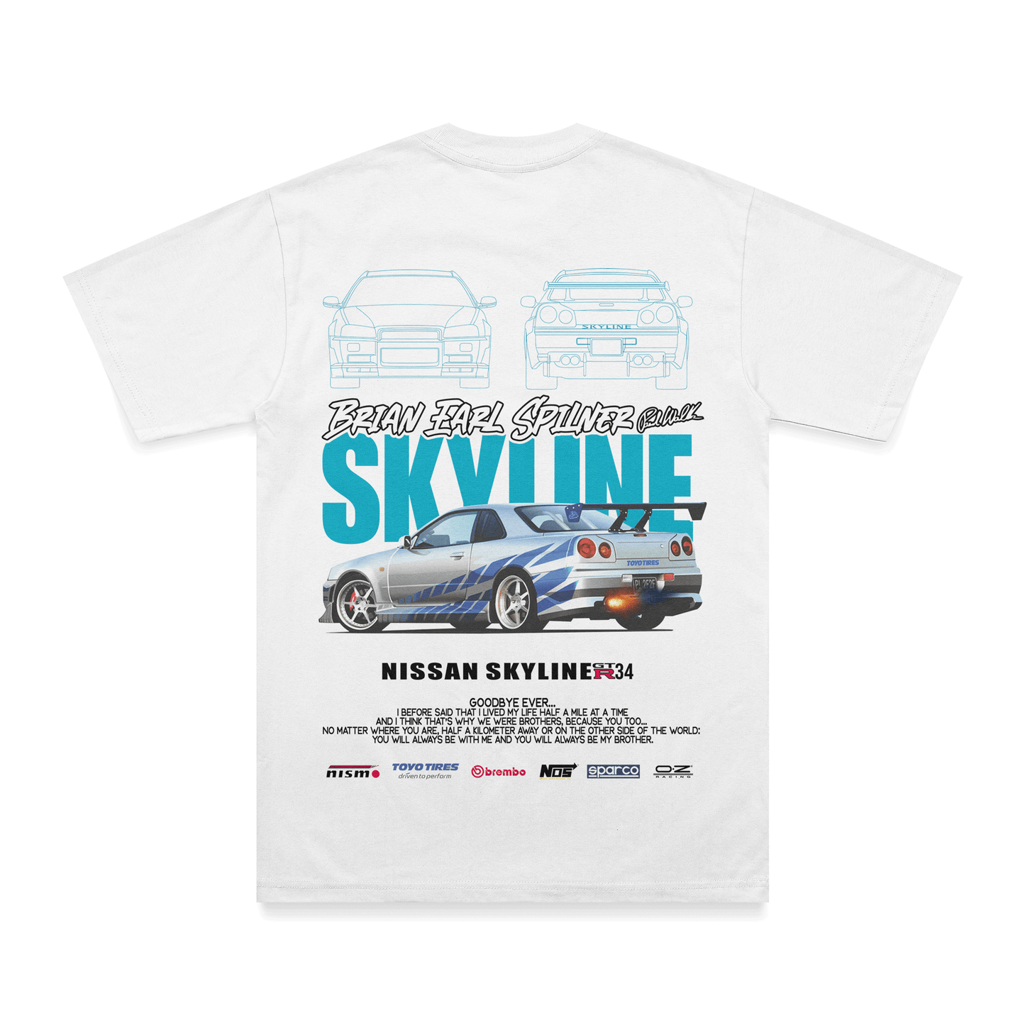 T-shirt Skyline (Espalda)