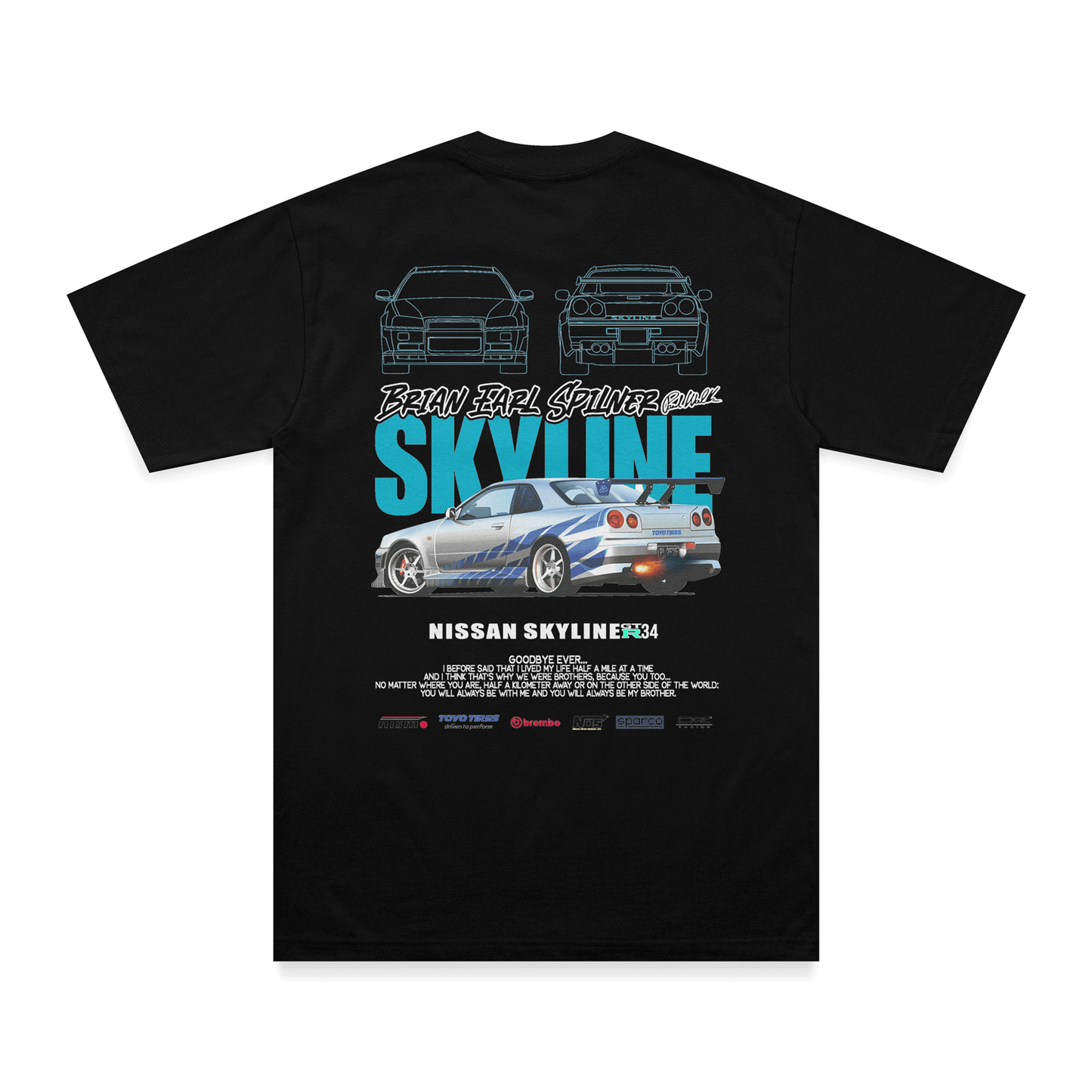 T-shirt Skyline (Espalda)