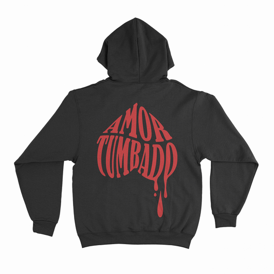 Hoodie Amor Tumbado - Natanel Cano - Negro