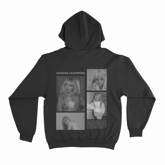 Hoodie Sabrina Carpenter - Espalda Negro