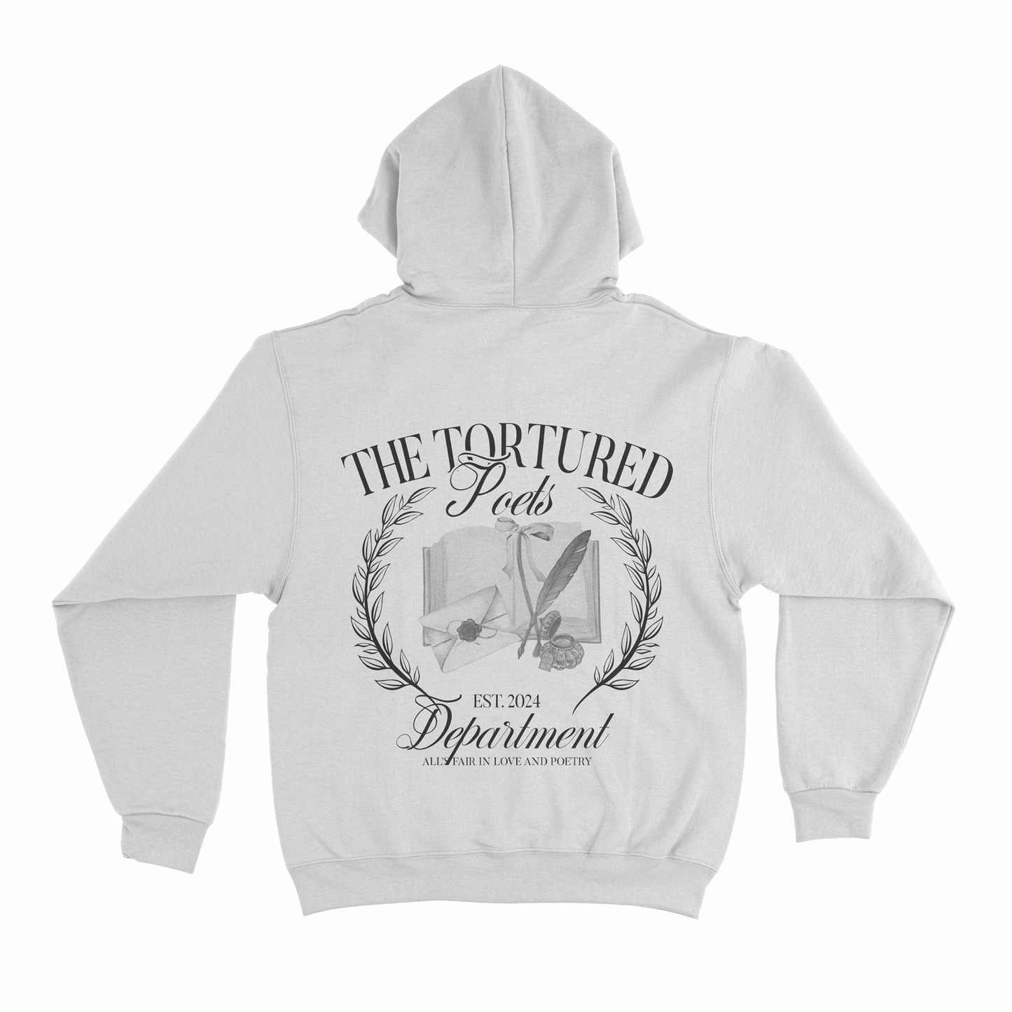 Hoodie Taylor Swift - TTPD - Espalda Blanco