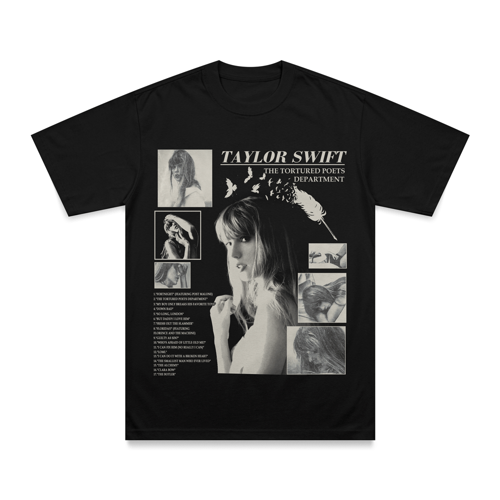 Camiseta Taylor Swift - TTPD - Negra