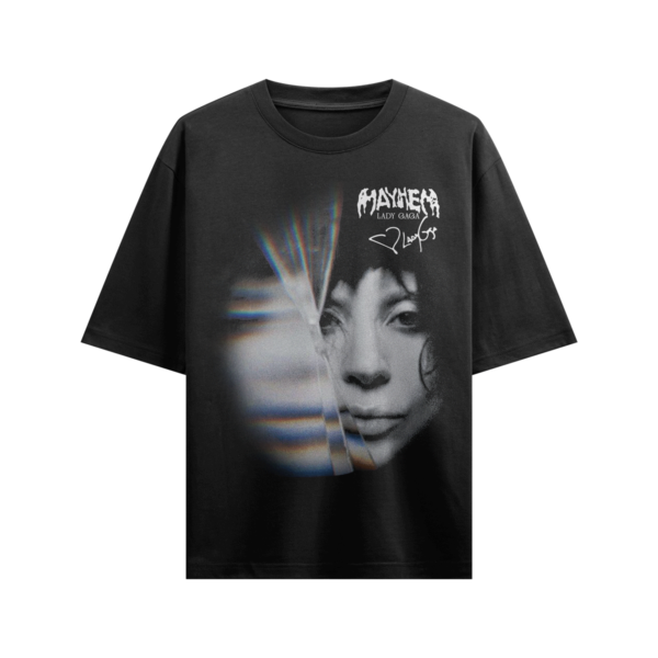 Playera - Lady Gaga - Mayhem - Black/White