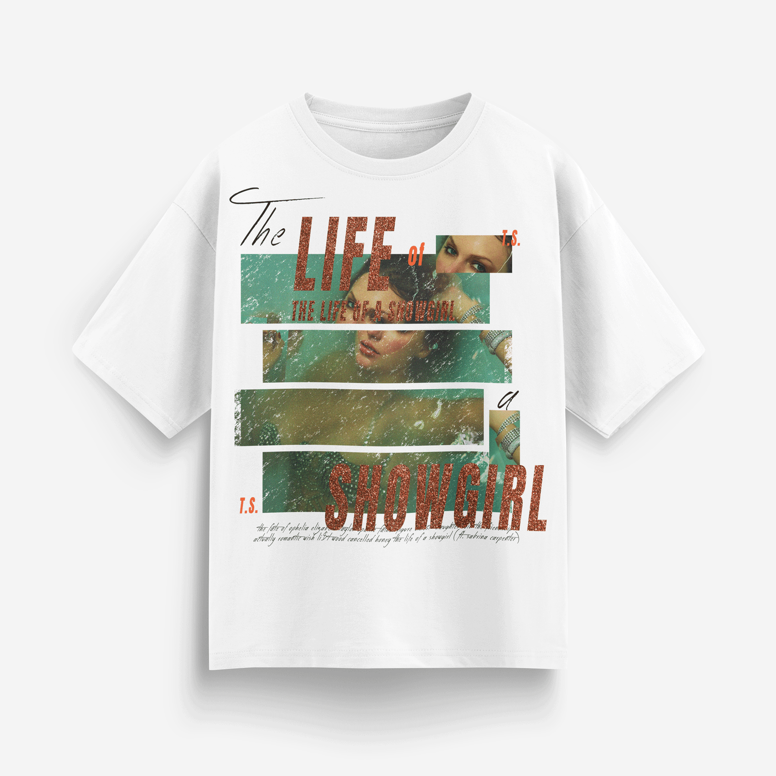 Playera - The Life Of a Showgirl - Taylor Swift - White